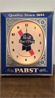 Pabst Blue Ribbon PBR Beer Advertising Clock.