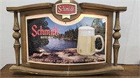 1980 Schmidt Beer Bubbler Lighted Advertising