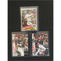 Three Juan Soto Baseball Cards
