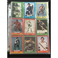 1973 Topps Hockey Partial Set 145/198