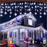 YHBJKCZ 66FT LED Christmas Lights with 140 Drops,