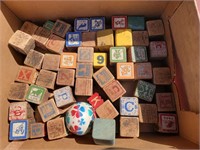Vintage Wooden Children's Blocks