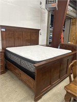 KING SIZE HIGHBACK BED WITH RAILS
