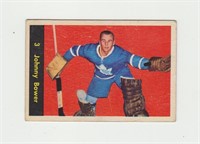 1960 Parkhurst Johnny Bower Hockey Card
