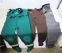 3 Sets of Waders L, ML & XLS - Hodgman, Cabela