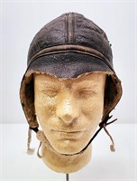 WWII USAAF Leather Flight Helmet Type B-6