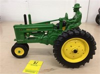 John Deere A with driver