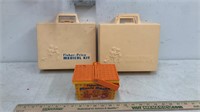 Lot of 3 fisher price play sets.  2 medical kits