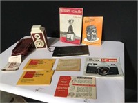 Vintage Color Flex Camera & Case & Manuals