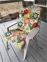 3 PATIO CHAIRS AND CUSHIONS