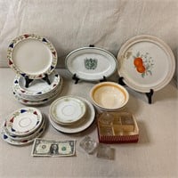 Mismatched Ironstone & China Dining Lot (T14)