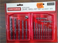 Craftsman 14-pc Black Oxide Drill Bit Set