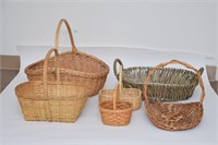 Six Contemporary Decorative Baskets