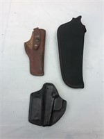 (3) HOLSTERS