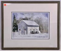 "Old Chapel" print by Eugene B. Smith, 21.5" x