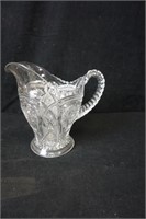Depression Glass Pitcher with Fancy Spout