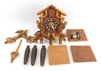 * Vintage German Cuckoo Clock - Complete, For