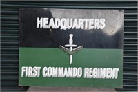 Army - Commando - Steel Sign - Original