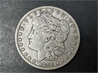 1896-O Morgan Dollar, damage on back