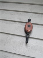 small wood pulley
