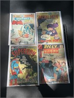 Comics-Batman,Metal Man,SuperBoy, Billy the Kid