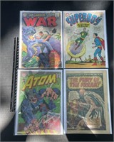 4 Comics-War, Superboy,Atom, The Fury of Freak