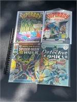 4 Comics-2 Superboy, Spiderman Hulk, Detective