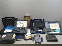 Factory handgun cases and contents – boxes for