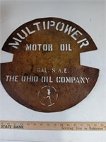 The Ohio Oil Company Stencil 18x17 Metal.