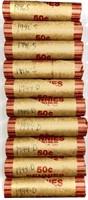 (10) Rolls 1940's Wheat Cent Penny Lot