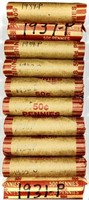 (10) Rolls 1930's Wheat Cent Penny Lot