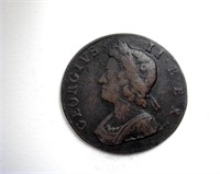 1733 Half Penny VF George II