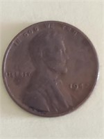 1942 Wheat Penny No Mint Mark