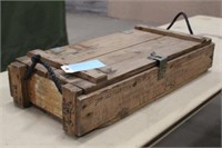 Wooden Ammo Box, Approx 30"x14"x6"
