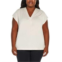 Banana Republic Women's XXL V-Neck Pleated Shirt,