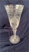 Webb Cut Crystal Margaret Thatcher toasting goblet