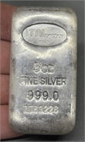 5 Troy Oz. .999 Silver Bar