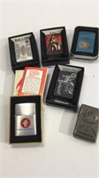 5 Zippo Lighters & 1 Other TCG