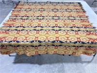 Awesome antique woven coverlet
