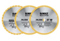 DEWALT CONSTRUCTION SAW BLADE - 3-PIECE SET -