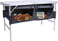 4 Foot Camping Table w/ Storage Organizer