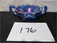 Carnival Glass Bowl w/ Handles