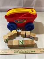 Mega blocks wagon and blocks