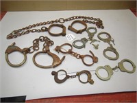 7 SETS OF HAND & LEG CUFFS