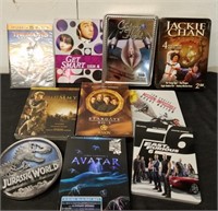 Seasons of different movies and shows on DVD