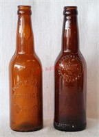 Vintage Amber Glass Bottles - Bruckmann & Crown