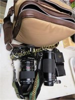 Canon film camera lenses flash case