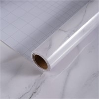 Wide White Marble Contact Paper Peel