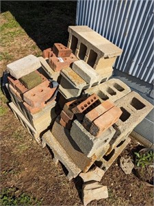 Stack of Concrete Blocks & Bricks