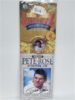 MLB Legends 24KT Gold Layered Pete Rose Quarter